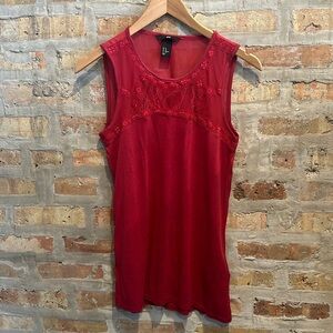 H&M Res mesh and lace top